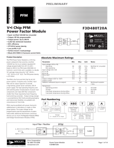 F3D480T20A V•I Chip PFM Power Factor Module PFM