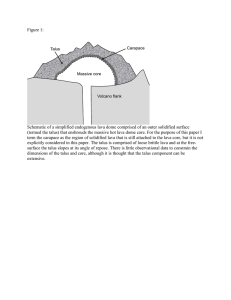 Figure 1: Schematic of a simplified endogenous lava dome