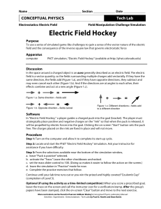 Electric Field Hockey