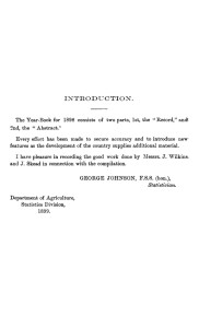 INTRODUCTION . The Year-Book for 1898 consists of two parts, 1st
