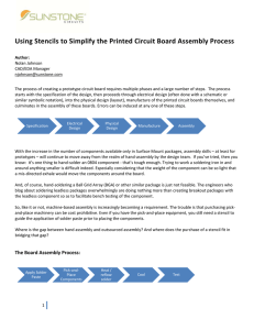 Using Stencils to Simplify the Printed Circuit Board