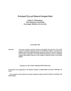 Printed Circuit Board Inspection - The Robotics Institute