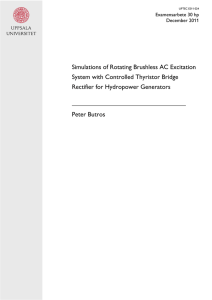 Simulations of Rotating Brushless AC Excitation System with