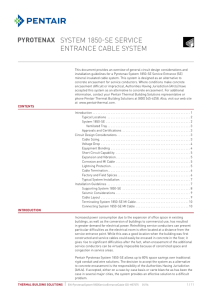 Pyrotenax system 1850-SE service entrance cable system