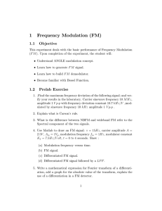 1 Frequency Modulation (FM)