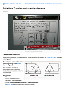 Delta-Delta Transformer Connection Overview