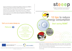 10 tips to reduce energy consumption