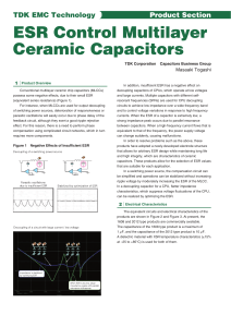 ESR Control Multilayer Ceramic Capacitors