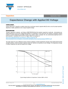 Capacitance Change with Applied DC Voltage