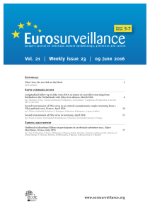 Vol. 21 | Weekly issue 23 | 09 June 2016