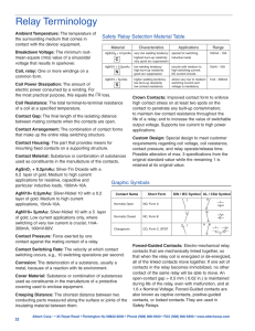 Relay Terminology