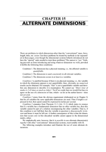 alternate dimensions - Aula Virtual FCEQyN