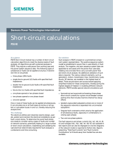 Short-circuit calculations