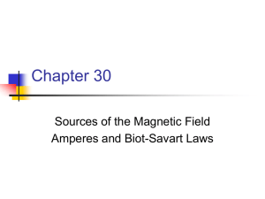 Sources of magnetic fields lecture notes