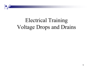 Electrical Training Voltage Drops and Drains - Wood