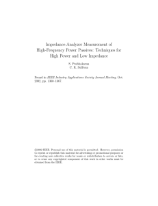 Impedance-Analyzer Measurement of High