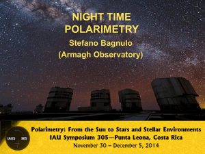 Nighttime Polarimetry - High Altitude Observatory
