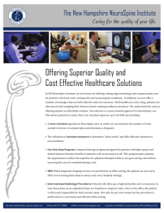 Offering Superior Quality and Cost Effective Healthcare Solutions