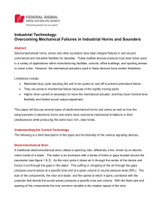 Overcoming mechanical failures in industrial horns