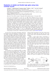 Realization of reliable and flexible logic gates using