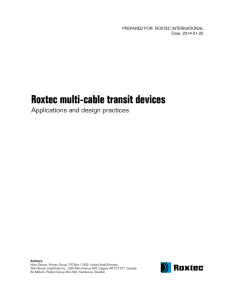 Roxtec multi-cable transit devices