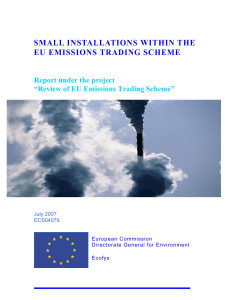 small installations within the eu emissions trading scheme