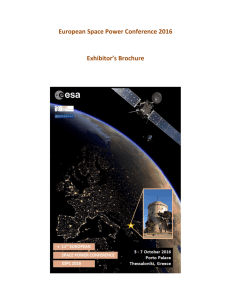 European Space Power Conference 2016 Exhibitor`s Brochure