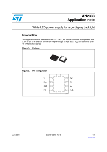 White LED power supply for large display backlight