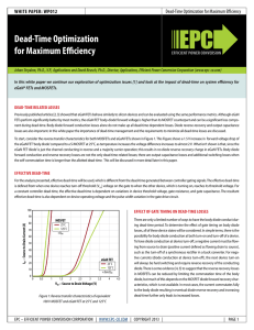 Dead-Time Optimization for Maximum Efficiency