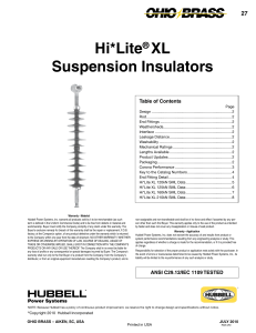 Hi*Lite® XL Suspension Insulators