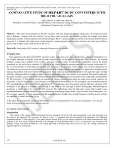 comparative study of self-lift dc-dc converters with high voltage gain