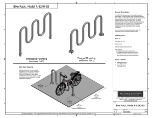 Bike Rack, Model R-8240-SS - Reliance Foundry Co. Ltd.