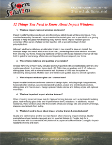 12 Things You Need to Know About Impact Windows