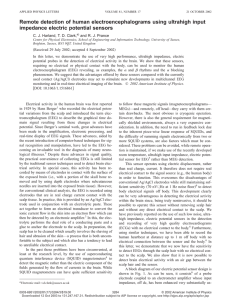 Remote detection of human electroencephalograms using