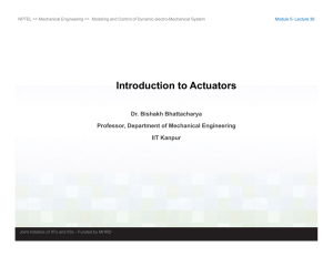 Introduction to Actuators