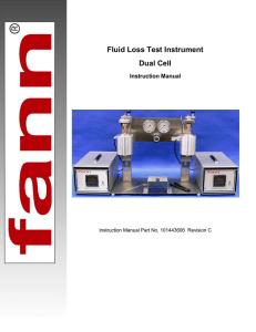 Fluid Loss Test Instrument Dual Cell