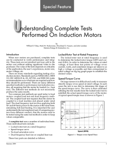 Understanding Complete Tests Performed On Induction Motors