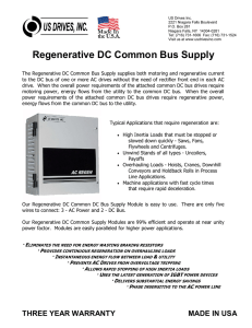 Regenerative DC Common Bus Supply