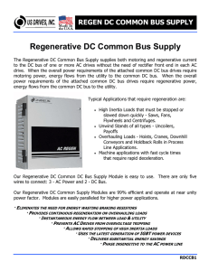 Regenerative DC Common Bus Supply