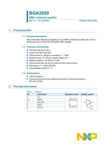 BGA2850 MMIC wideband amplifier
