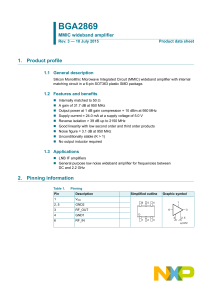 BGA2869 MMIC wideband amplifier