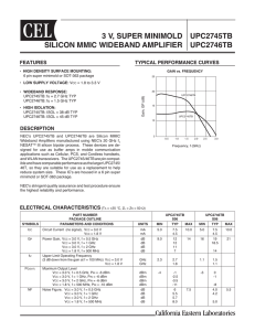 UPC2745TB UPC2746TB 3 V, SUPER MINIMOLD