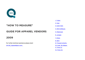 how to measure guide for apparel vendors