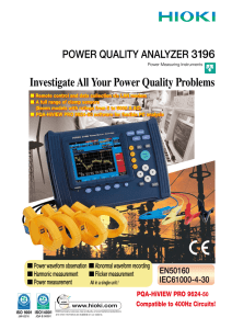 POWER QUALITY ANALYZER 3196