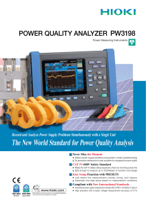 POWER QUALITY ANALYZER PW3198