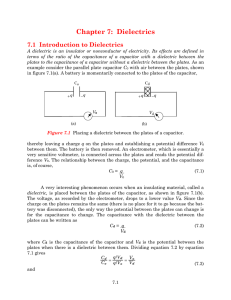 Chapter 7: Dielectrics