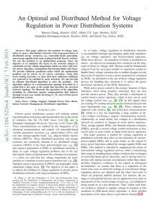 An Optimal and Distributed Method for Voltage Regulation in Power