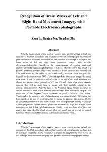 Recognition of Brain Waves of Left and Right Hand