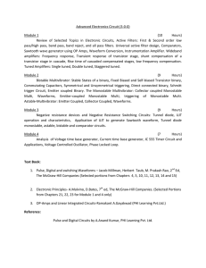 Advanced Electronics Circuit (3-0-0) Module 1 (10 Hours) Review of