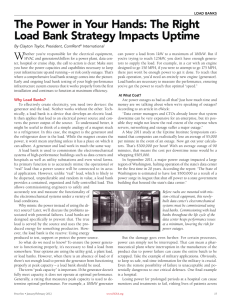 Load Bank Strategies published by Powerline